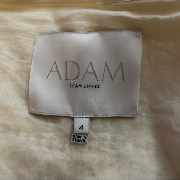 Adam Lippes Cream Open Lace Lined Cardigan Jacket Size 4 - Picture 5 of 6